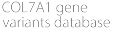 COL7A1 gene variants database